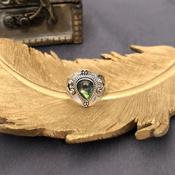 NWT Labradorite handmade 925 silver ring - Picture 2 of 4